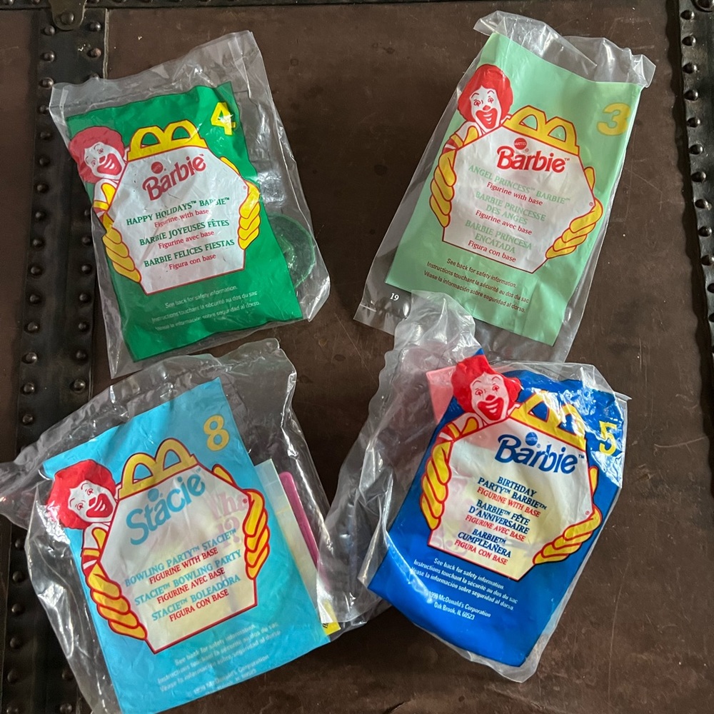 NIP Happy Meal Barbie toys from McDonald’s from late 1990’s